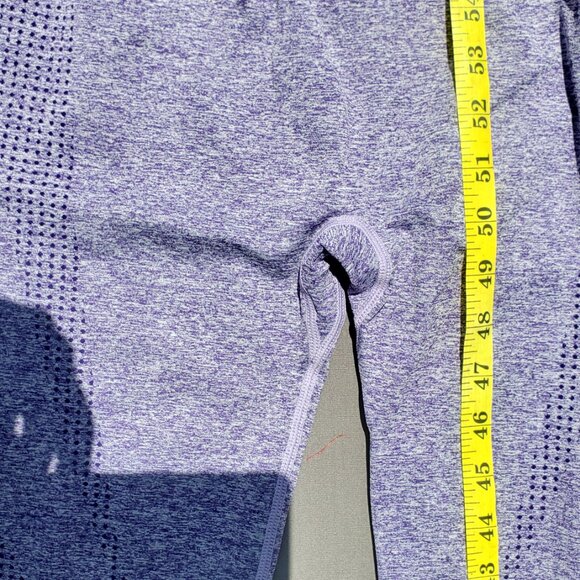 Seamless Leggings Smile Contour High Waist Workout Gym Yoga NWT Purple - Picture 8 of 10